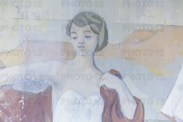The partial uncovering of the early work in the Deutsches Hygiene-Museum has been completed In the south stairwell foyer of the Deutsches Hygiene-Museum, the large-format mural Lebensfreude (Joy of Life) was created in 1956, with which the then 24-year-old Gerhard Richter completed his studies at the Dresden Academy of Fine Arts. This diploma work, measuring around 63 square metres, was painted over in 1979 and then largely forgotten. After two smaller windows had already been opened in the 1990s, a central section of this historically significant work of art has been uncovered since February 2024 with Gerhard Richter's consent. The result of this complex restoration project can now be viewed. The uncovering was a joint project of the Deutsches Hygiene Museum and the Wüstenrot Foundation in co-operation with the Dresden University of Fine Arts. The accompanying educational measures were supported by the Ernst von Siemens Art Foundation through a