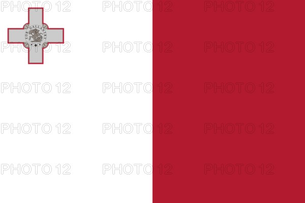 Flag of Malta, Vector illustration