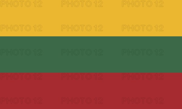 Flag of Lithuania, Vector illustration