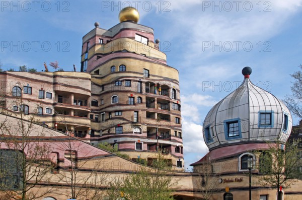 Waldspirale, Hundertwasser House, Darmstadt, Hesse, architect Friedensreich Hundertwasser, Germany, Europe