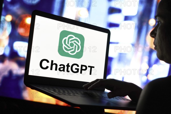April 25, 2024, Brazil. In this photo illustration, the ChatGPT logo is seen displayed on a laptop screen