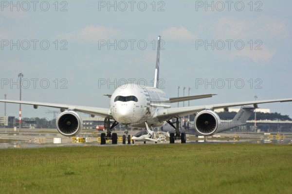 Airbus A 350 at Berlin BER Airport for IFA
