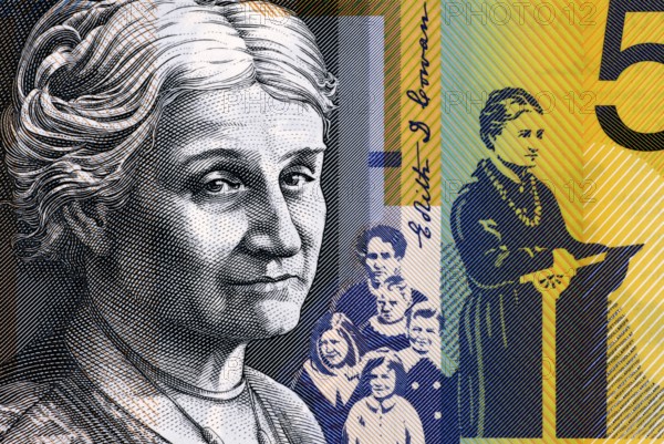 Edith Cowan (1861-1932) on 50 Dollars 2009 from Australia. Australian politician, social campaigner and the first woman elected to Australian parliament