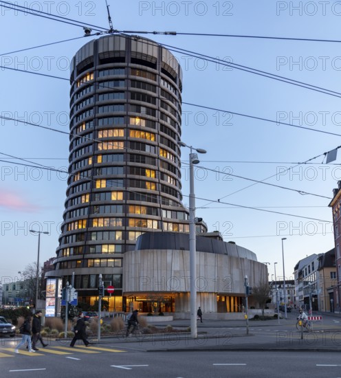 Building of the Bank for International Settlements (BIS), Centralbahnplatz, SBB railway station, Basel, Canton of Basel-Stadt, Switzerland, Europe