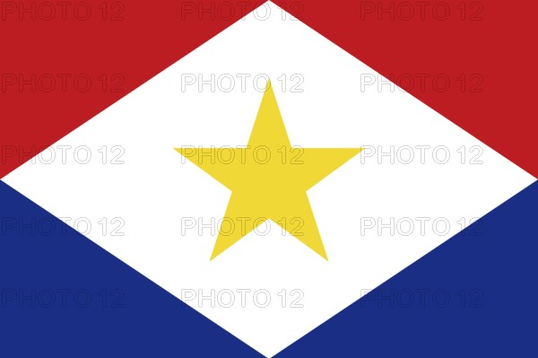 Flag of Saba, Vector illustration