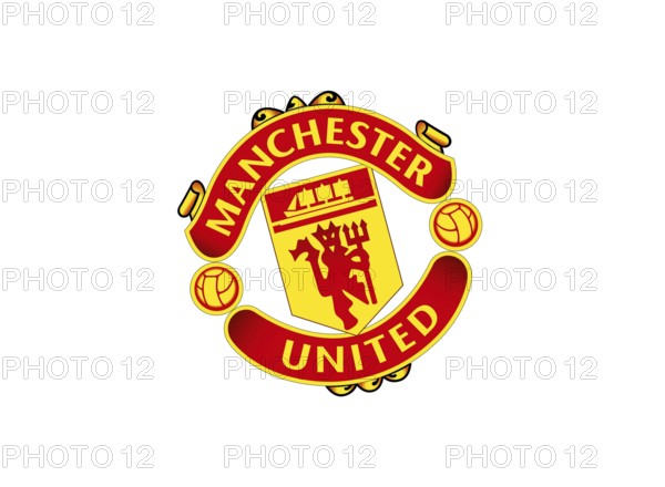 Nach links gedreht, Manchester United Abzeichen, Fußball, Logo