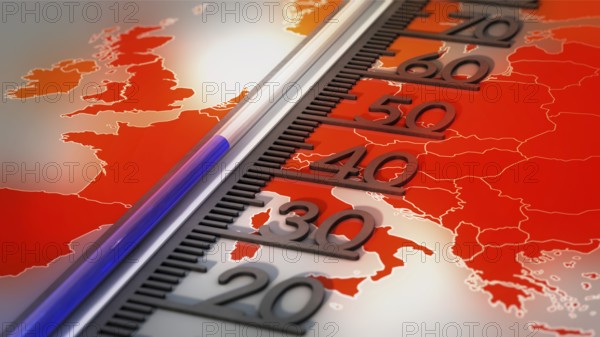 Symbolic image on the topic of heatwaves in the EU