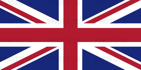 Flag of United Kingdom, Vector illustration