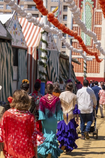 April Fair in the city of Seville, a tradition that takes place every year in the Andalusian capital in Spain