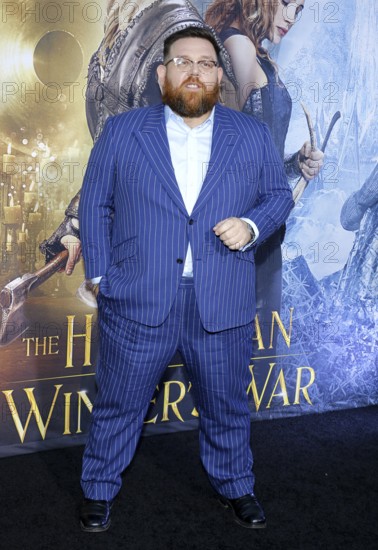 Nick Frost at the Los Angeles premiere of 'The Huntsman: Winter's War' held at the Regency Village Theatre in Westwood, USA on April 11, 2016