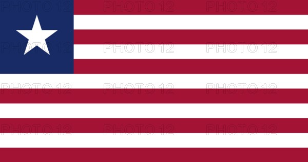 Flag of Liberia, vector illustration