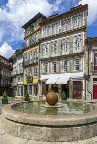 Historic buildings Largo da Misericórdia, city centre of Guimaraes, northern Portugal