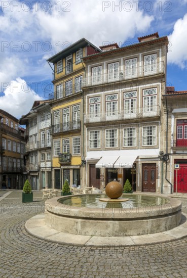 Historic buildings Largo da Misericórdia, city centre of Guimaraes, northern Portugal