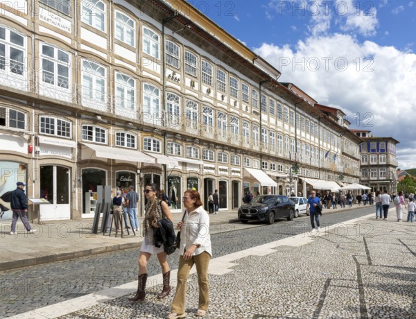 Historic buildings Largo do Toural, Toural square, city of Guimaraes, northern Portugal