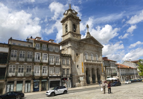 Basilica church of Saint Peter, Largo do Toural, Toural square, city of Guimaraes, northern Portugal