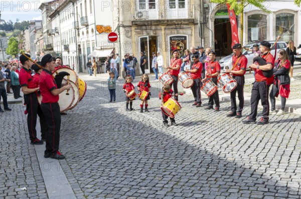Political rally and march for May Day in city of Guimaraes, Braga district, northern Portugal, Europe - 1st May 2025