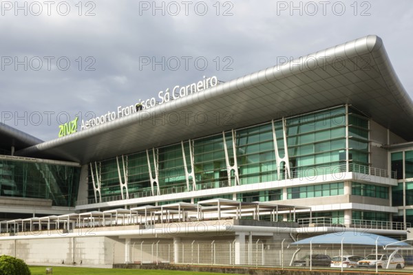 Modern architecture of airport terminal building, Aeroporto Francisco Sa Carneiro, Porto airport, Portugal, Europe