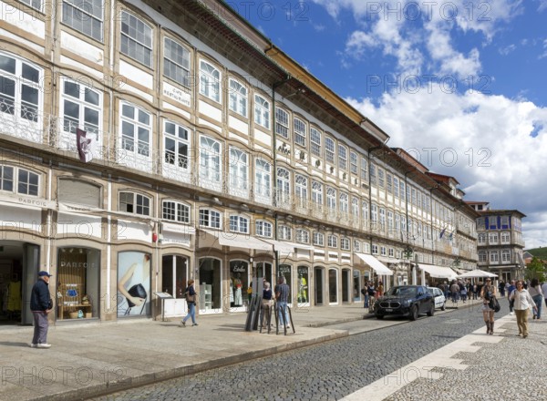 Historic buildings Largo do Toural, Toural square, city of Guimaraes, northern Portugal