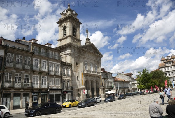 Basilica church of Saint Peter, Largo do Toural, Toural square, city of Guimaraes, northern Portugal