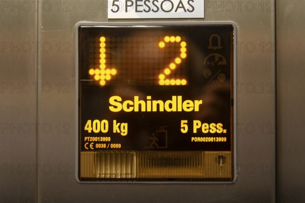 Schindler lift electric control panel, Portugal, Europe