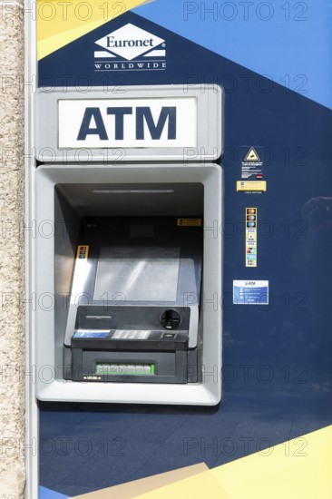 ATM cash point machine Euronext Worldwide, Guimaraes, Portugal, Europe