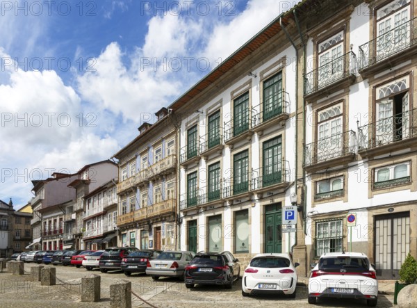 Historic buildings Largo da Misericórdia, city centre of Guimaraes, northern Portugal