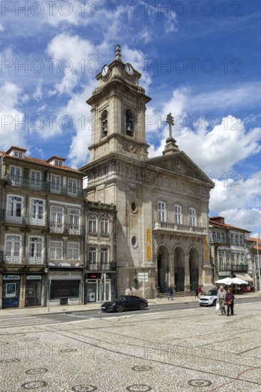 Basilica church of Saint Peter, Largo do Toural, Toural square, city of Guimaraes, northern Portugal