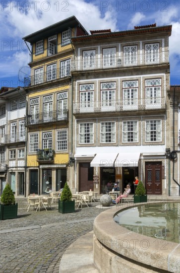 Historic buildings Largo da Misericórdia, city centre of Guimaraes, northern Portugal