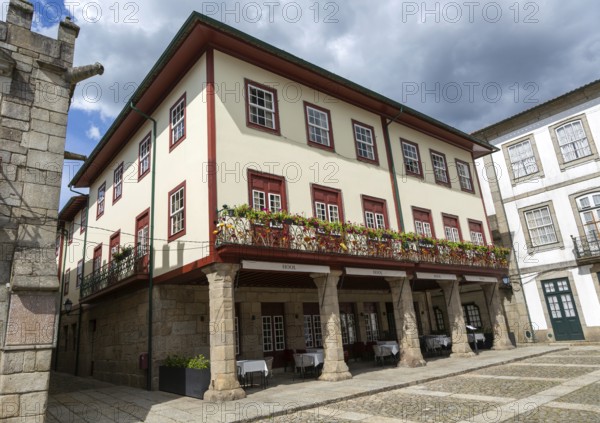 Hool restaurant in Hotel Oliviera, Largo da Oliveira square, city of Guimaraes, northern Portugal
