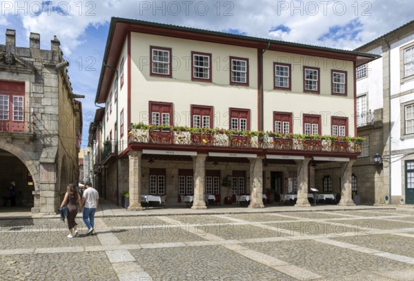 Hool restaurant in Hotel Oliviera, Largo da Oliveira square, city of Guimaraes, northern Portugal