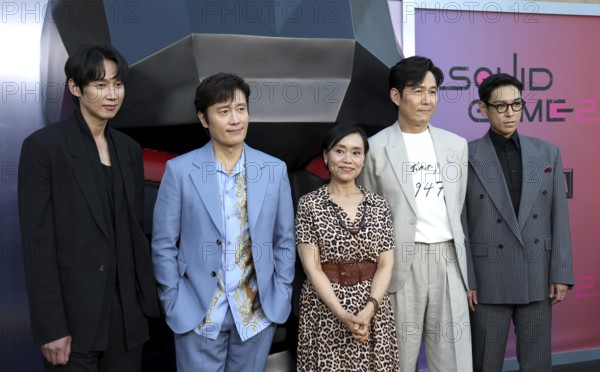 Park Sung Hoon, Lee Byung-hun, Kang Ae-shim, Lee Jung-jae and Choi Seung-hyun at Netflix's 'Squid Game 2' ATAS Event held at the Egyptian Theatre in Hollywood, USA on May 30, 2025, Hollywood, CA, USA, Los Angeles, California, USA, North America