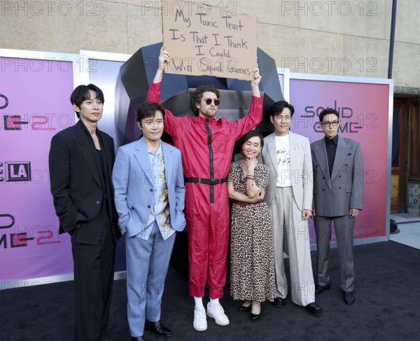 Park Sung Hoon, Lee Byung-hun, Kang Ae-shim, Lee Jung-jae and Choi Seung-hyun at Netflix's 'Squid Game 2' ATAS Event held at the Egyptian Theatre in Hollywood, USA on May 30, 2025, Hollywood, CA, USA, Los Angeles, California, USA, North America