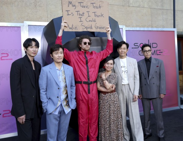Park Sung Hoon, Lee Byung-hun, Kang Ae-shim, Lee Jung-jae and Choi Seung-hyun at Netflix's 'Squid Game 2' ATAS Event held at the Egyptian Theatre in Hollywood, USA on May 30, 2025, Hollywood, CA, USA, Los Angeles, California, USA, North America