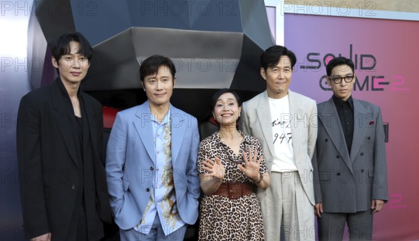 Park Sung Hoon, Lee Byung-hun, Kang Ae-shim, Lee Jung-jae and Choi Seung-hyun at Netflix's 'Squid Game 2' ATAS Event held at the Egyptian Theatre in Hollywood, USA on May 30, 2025, Hollywood, CA, USA, Los Angeles, California, USA, North America