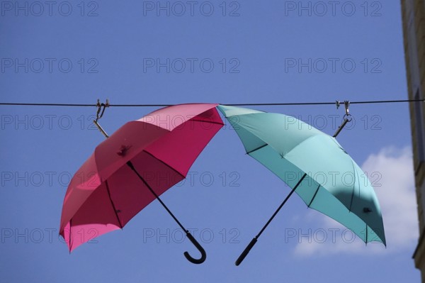 Coloured umbrellas, Germany, Europe