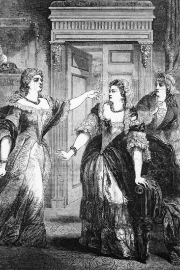 In July 1708, the Duke of Marlborough won the Battle of Oudenaarde. Before the thanksgiving service in St Paul's Cathedral, Sarah Churchill, Duchess of Marlborough, got into a heated argument with Queen Anne, digital reproduction of a historical model