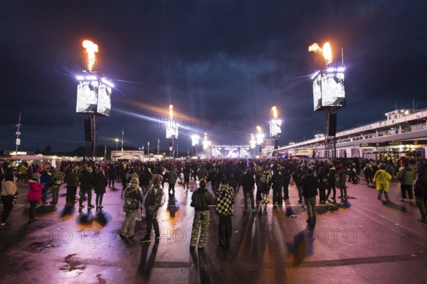 Main stage with monitors at the Rock am Ring Festival on Friday, Nürburgring race track race track, 07.06.2025