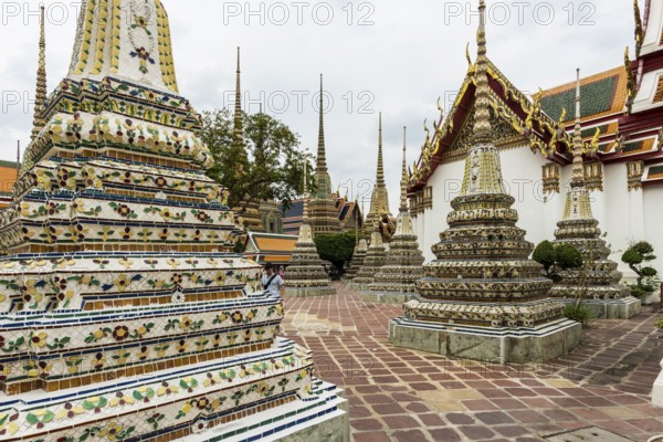 Wat Pho (Temple of the Reclining Buddha), Bangkok, Thailand, Asia