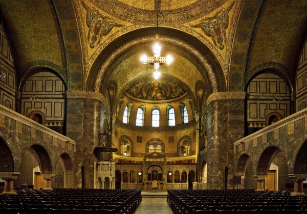 Church of the Redeemer, the best-preserved testimony to Kaiser Wilhelm II's church building programme, Bad Homburg vor der Höhe, Germany, Europe
