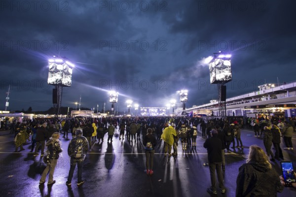Main stage with monitors at the Rock am Ring Festival on Friday, Nürburgring race track race track, 07.06.2025