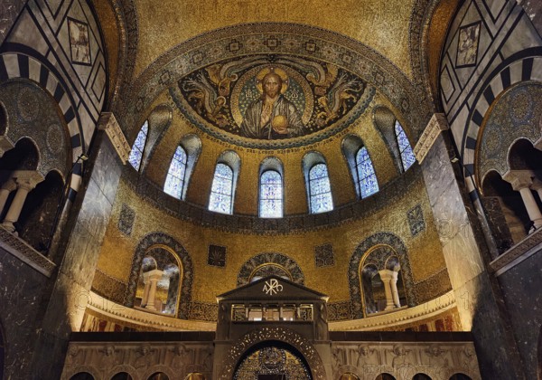 Church of the Redeemer, the best-preserved testimony to Kaiser Wilhelm II's church building programme, Bad Homburg vor der Höhe, Germany, Europe