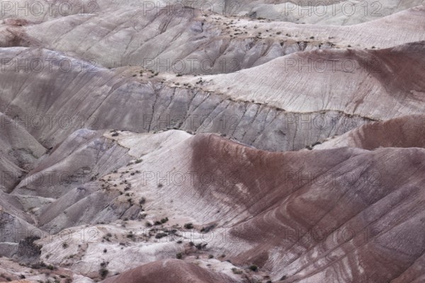 Colorful deposits of the Chinle Formation exposed at Little Painted Desert County Park near Winslow, Arizona