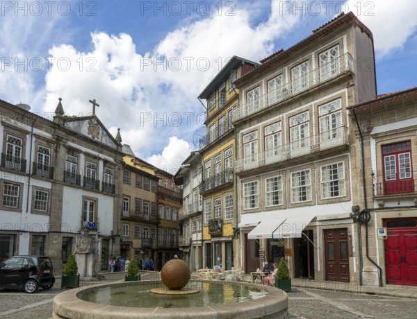 Historic buildings Largo da Misericórdia, city centre of Guimaraes, northern Portugal