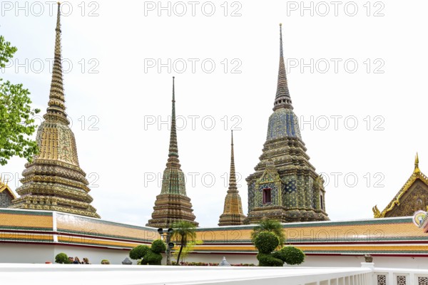 Wat Pho (Temple of the Reclining Buddha), Bangkok, Thailand, Asia