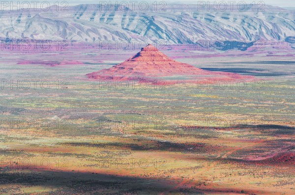 Valley of the Gods, elevated view, Utah, USA, North America