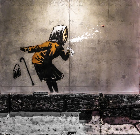 Banksy - Aachoo!!!, Corona notice, 2020, Vale Street, Bristol, UK, exhibition The World of Banksy