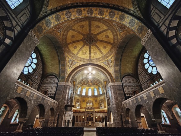Church of the Redeemer, the best-preserved testimony to Kaiser Wilhelm II's church building programme, Bad Homburg vor der Höhe, Germany, Europe