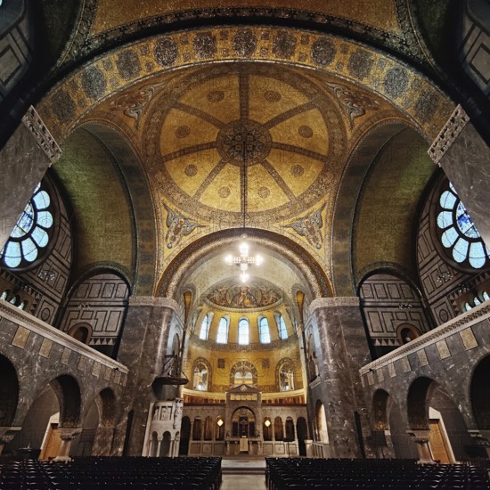 Church of the Redeemer, the best-preserved testimony to Kaiser Wilhelm II's church building programme, Bad Homburg vor der Höhe, Germany, Europe