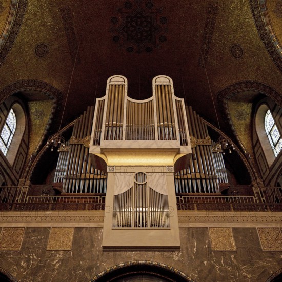 Church of the Redeemer, the best-preserved testimony to Kaiser Wilhelm II's church building programme, Bad Homburg vor der Höhe, Germany, Europe