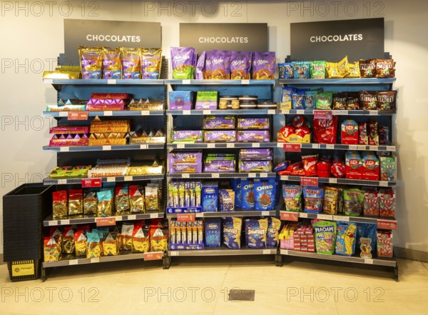 Chocolates on display, Shopping in Porto Duty Free shops, Aeroporto Francisco Sa Carneiro, Porto airport, Portugal, Europe